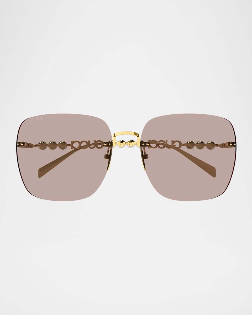 Metal Rectangle Sunglasses